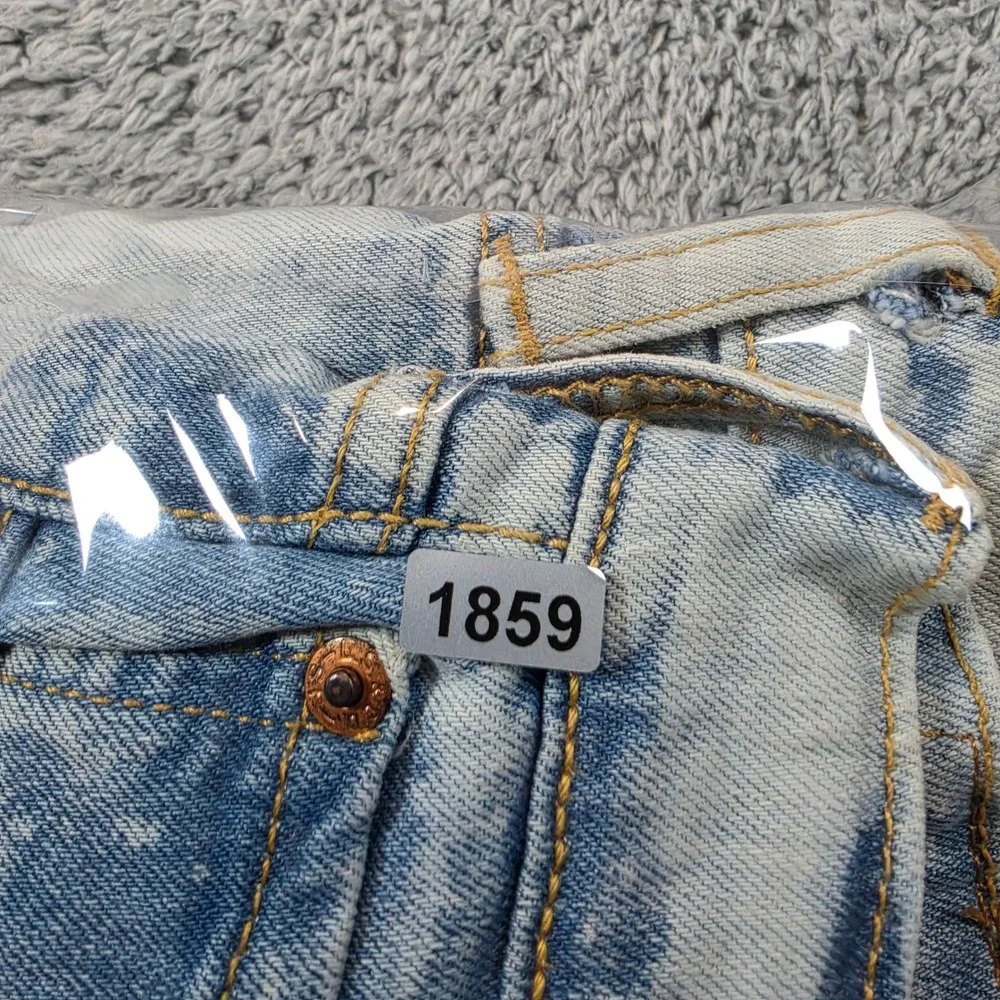 Levis 541 Jeans Mens 36x32 Blue Acid Wash Athletic Fit Stretch Tapered Denim NWT